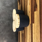 Kit Potes De Vidro Patê Jateado Azul Escuro C/tampa 120ml Qua