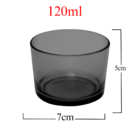 Kit Potes De Vidro Patê Preto Translucido S/tampa 120ml Quant