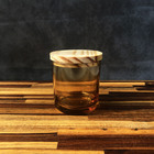 Kit Potes De Vidro Patê Translúcido Dourado C/tampa 220ml Qua