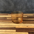 Kit Potes De Vidro Patê Translúcido Dourado S/ Tampa 120 Ml Q