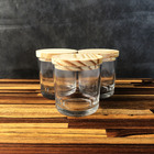 Kit Potes De Vidro Patê Transparente C/tampa 220ml Quantidade