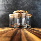 Kit Potes De Vidro Patê Transparente C/tampa 220ml Quantidade