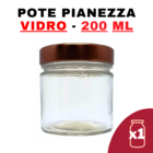 Kit Potes De Vidro Pianezza C/tampa Rosé 200ml Quantidade:1