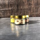 Kit Potes De Vidro Pianezza - Tampa Em Metal Dourado 100ml Qu