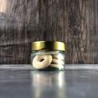 Kit Potes De Vidro Pianezza - Tampa Em Metal Dourado 100ml Qu