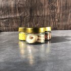 Kit Potes De Vidro Pianezza - Tampa Em Metal Dourado 100ml Qu