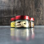 Kit Potes De Vidro Pianezza - Tampa Em Metal Vermelha 100ml Q