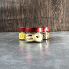 Kit Potes De Vidro Pianezza - Tampa Em Metal Vermelha 100ml Q