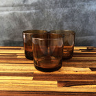 Kit Potes De Vidro Translúcido Patê Ambar S/ Tampa 220ml Quan