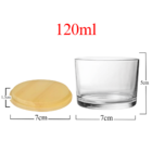 Kit Potes De Vidro Transparente Patê C/tampa 120ml Quantidade