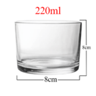 Kit Potes De Vidro Transparente Patê S/ Tampa 220ml Quantidad