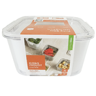 Kit Potes Herméticos 1360ml Slim Organiza Cozinha 6 Peças