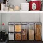 Kit Potes Hermeticos Acrilico Com Vedação Porta Mentimentos