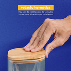 Kit Potes Mantimento Quad Flat 600/1100/1400/1900ml - 4pçs Na