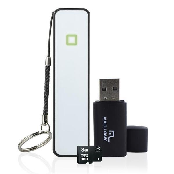 Kit Power Bank + Pendrive + Cartão De Memória 8gb Mc200 Multi