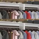 Kit Prateleira Araras Roupas Nicho