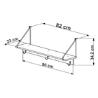 Kit Prateleira Cabideiro E Sapateira Banco Tube Vermont E Pre