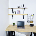 Kit Prateleira Em Madeira Mão Francesa Chapecó 2und 90cm - Na