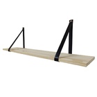 Kit Prateleira Mila 1.0 Natural/Preto – Mérito Movelaria