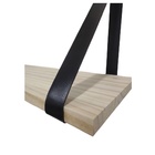 Kit Prateleira Mila 1.0 Natural/Preto – Mérito Movelaria