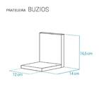 Kit Prateleira Nicho Buzios Carvalho (madeira Clara) Para Qua