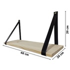 Kit Prateleira Thata 0.6 Natural/Preto – Mérito Movelaria