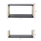 Kit Prateleira U Decoração Parede E Nicho Multiuso Mdf Preto