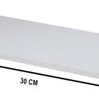 Kit Prateleiras 3 Unidades Branca 45x15cm Suporte Invisível