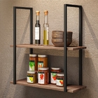 Kit Prateleiras Industriais Decorativas Emma Madeira