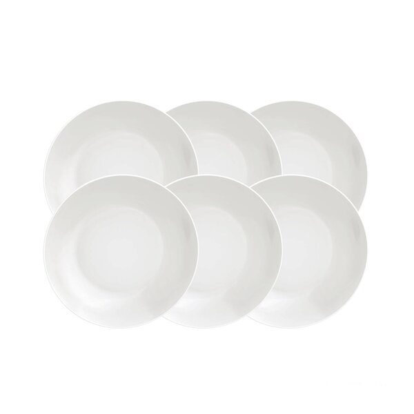 Kit Prato Fundo Tramontina Leonora Em Porcelana 21 Cm 06 Peça