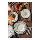 Kit Prato Fundo Tramontina Oliva Em Porcelana Decorada 23 Cm