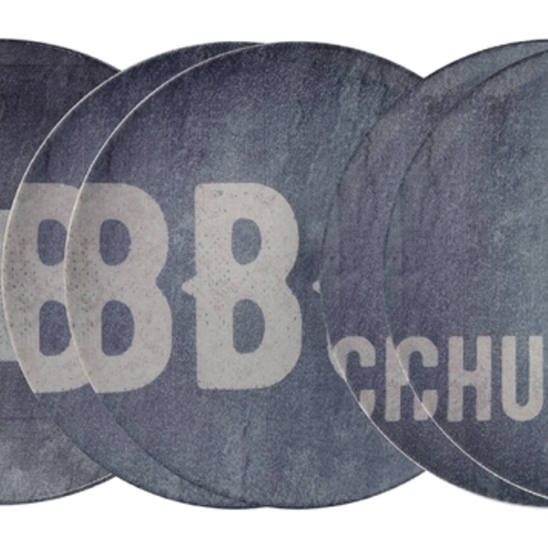 Kit Prato Raso Churrasco Stone Em Porcelana 28 Cm 06 Peças Tr