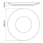 Kit Prato Raso Tramontina Rústico Marrom Em Porcelana Decorad