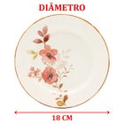 Kit Prato Sobremesa Lanche 12 Pessoas 12pçs Chá Das 5 Oxford