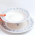 Kit Pratos Fundo Sopa 6 Pessoas 6 Peças Flamingo Ming 24cm