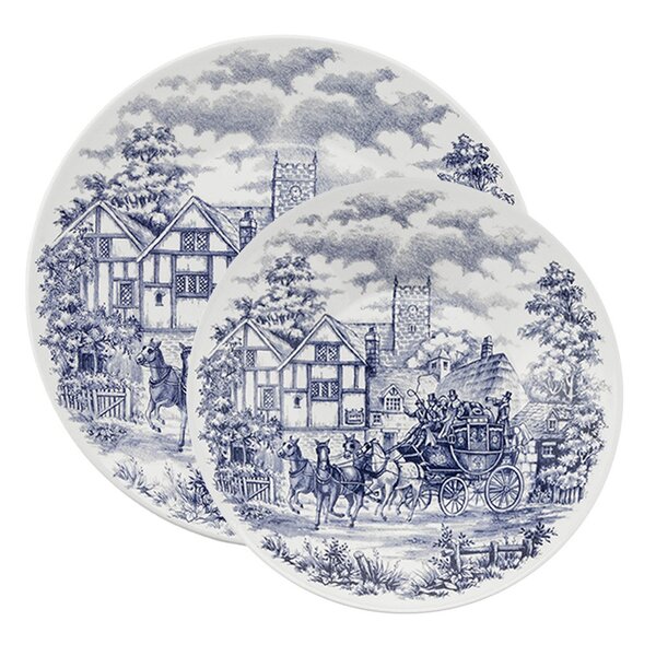 Kit Pratos Rasos E Fundos 20 Peças Biona Cena Inglesa Oxford®