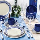 Kit Pratos Rasos E Fundos Donna Grécia 16 Peças Oxford® Cerâm