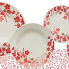 Kit Pratos Rasos E Fundos Donna Jardim Oriental 8 Peças Oxfor