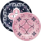 Kit Pratos Rasos E Fundos Floreal Hana 24 Peças Oxford® Cerâm