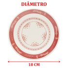 Kit Pratos Sobremesa Lanche 6 Pessoas 6pçs Arabesco Oxford