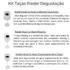 Kit Premium Riedel 3 Taças Degustação