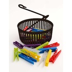 Kit Prendedor De Roupas Preto