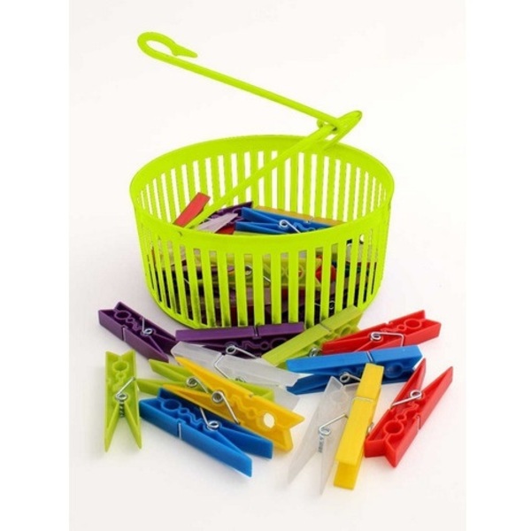 Kit Prendedor De Roupas Verde Citra