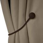 Kit Prendedores De Cortina Magnéticos Austin 02 Peças - Tabaco