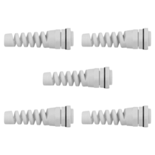 Kit Prensa Cabo Cinza Espiral Pg13,5-e 5 Peças