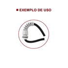 Kit Prensa Cabo Cinza Espiral Pg9-e 5 Peças