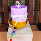 Kit Presente Zen Vela Vegana + Japamala Embalado Presente Kit