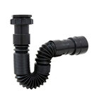 Kit Preto/black Válvula Click + Sifão + Engate Flexível