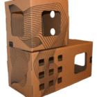 Kit Promoção Casa Toca Para Gatos Retângulo+cubo