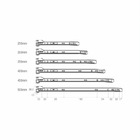 Kit Promocional C/ 2 Corrediças Metálicas Bigfer 300 Mm Epóxi